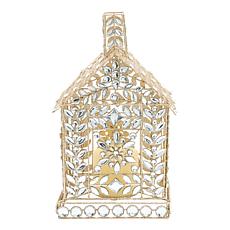 "As Is" august & leo 12.5" Jeweled House with LED Candle