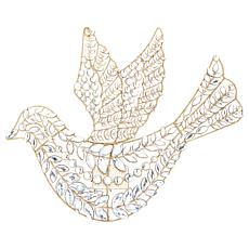 "As Is" august & leo 18" Jeweled Dove LED Wall Hanger