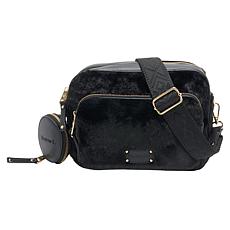 "As Is" BEARPAW® Plushy Faux Fur Crossbody Camera Bag