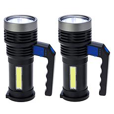 "As Is" Bell + Howell Rechargeable Multi-Functional Flashlight - 2-pk