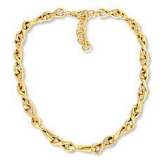 "As Is" Bellezza 18" Bronze Twisted Paperclip Link Necklace