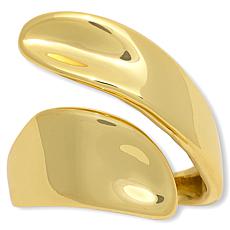 "As Is" Bellezza Bronze Polished Modern Elongated Bypass Ring