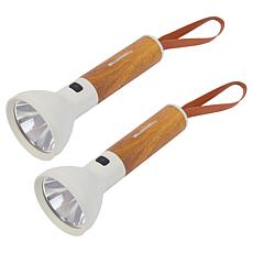 "As Is" Bell+Howell Rechargeable LED Designer Flashlight - 2-pack