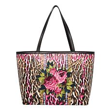 "As Is" Betsey Johnson Embroidered Patch Tote