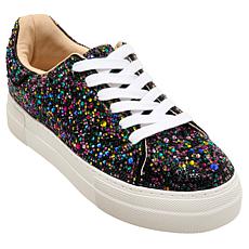 "As Is" Betsey Johnson Sidny Rhinestone Platform Sneaker