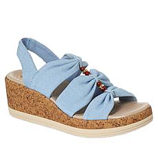 "As Is" Bzees Roma Espadrille Wedge Washable Sandal