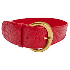 "As Is" C Wonder by Christian Siriano Faux Leather Stretch Belt