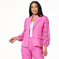 "As Is" C Wonder by Christian Siriano Mixed Media Blazer