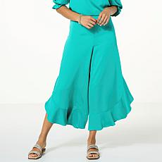 "As Is" C Wonder by Christian Siriano Satin Flounce Pant