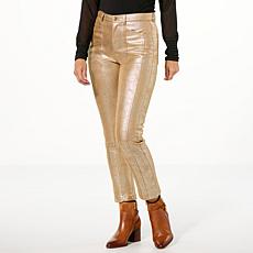 "As Is" C Wonder by Christian Siriano Seamed Faux Leather Pant