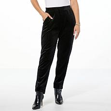 "As Is" C Wonder by Christian Siriano Velvet Pull-On Cigarette-Leg ...
