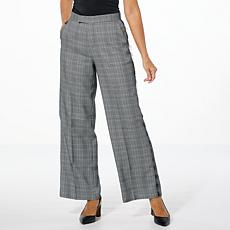 "As Is" C Wonder Glen Plaid 2-Tone Wide Leg Trouser