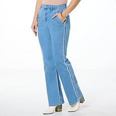 "As Is" C Wonder Runway Frayed Denim Bootcut Jean