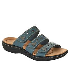 "As Is" Clarks Collection Laurieann Nora Leather Slide Sandal