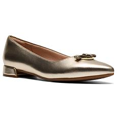 "As Is" Clarks Collection Natalyn Trim Pointed Toe Flat
