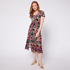 "As Is" Colleen Lopez Cummerbund Knit Dress