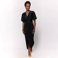 "As Is" Colleen Lopez Front Drape Pullover Dress