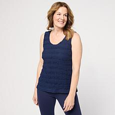 "As Is" Colleen Lopez Knit Ruffle Layering Tank