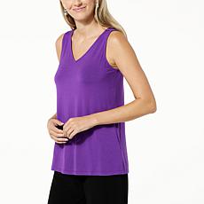 "As Is" Colleen Lopez Solid Jersey Knit Tank