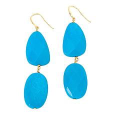 "As Is" Connie Craig Carroll Jewelry Eliza Gemstone Drop Earrings