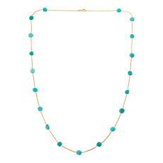 "As Is" Connie Craig Carroll Tina 33-3/4"  Freeform Gemstone Necklace