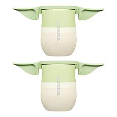 "As Is" Corkcicle Star Wars 2-pack Grogu Stemless Cup & Lid