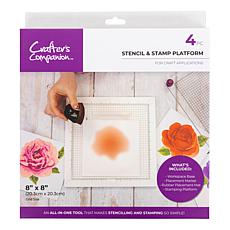 "As Is" Crafter's Companion 4-Piece Stencil and Stamp Platform