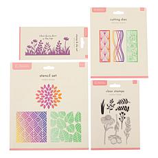 "As Is" Crafter's Companion Art Elements Stamp, Die and Stencil Set