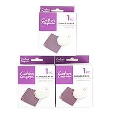 "As Is" Crafter's Companion Christmas Corner Punches Set of 3