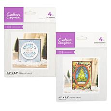 "As Is" Crafter's Companion Create-A-Card Christmas Tree Stamp S/2