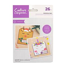 "As Is" Crafter's Companion Magical Day Stamp, Die and Stencil Set