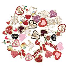 "As Is" Crafter's Companion Valentine Charms Set of 50