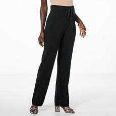 "As Is" Curations x Amy Morrison Cashmere-Blend Wide-Leg Pull-On Pant
