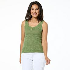 "As Is" Democracy Crochet Tank Top