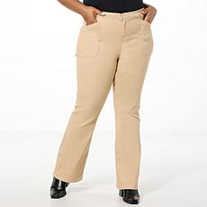 As Is DG2 by Diane Gilman Classic Stretch Utility Pocket Bootcut Jean