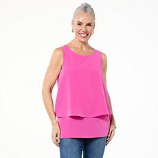 "As Is" DG2 by Diane Gilman Mixed Media Double Layer Easy Tank