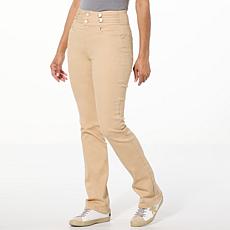 "As Is" DG2 by Diane Gilman NC Stretch Baby Bootcut Tab Waist Jean