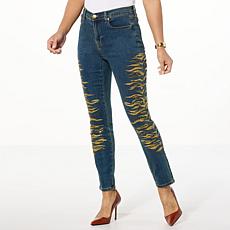 "As Is" DG2 by Diane Gilman NC Stretch Legacy Embellished Skinny Jean