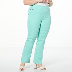 "As Is" DG2 by Diane Gilman Virtual Denim Comfort Waist Bootcut Jean