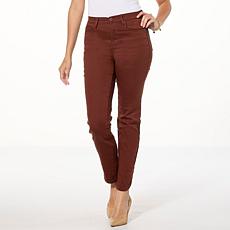 "As Is" DG2 by Diane Gilman Virtual Stretch Denim Curved-Hem Ankle ...