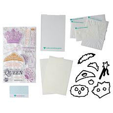 "As Is" Diamond Press Born to Sparkle Stamp, Die and Stencil Set