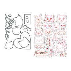 "As Is" Diamond Press Purrfect Match Stamp and Die Kit
