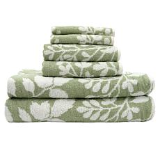 "As Is" Emery House Jacquard 6pc Towel Set
