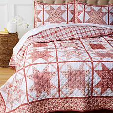 "As Is" Emryn House Patchwork Prewashed Cotton Quilt Set