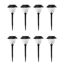 "As Is" Eveready 8-Piece Solar Color-On-Demand 12 Lumen Pathway Lights