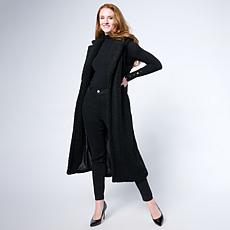 "As Is" G by Giuliana Black Label Teddy Vest