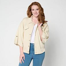 "As Is" G by Giuliana Button-Front Featherweight Jacket