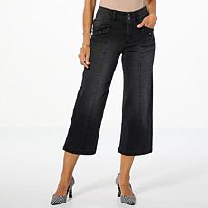 "As Is" G by Giuliana G-Soft Wide Leg Crop Jean