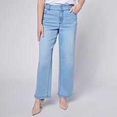 "As Is" G by Giuliana G5 Stretch Denim Full-Leg Trouser