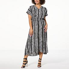 "As Is" G by Giuliana Kimono Sleeve Front Flyaway Dress